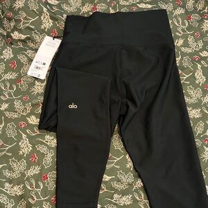 NWT Alo charcoal green Leggings MEDIUM